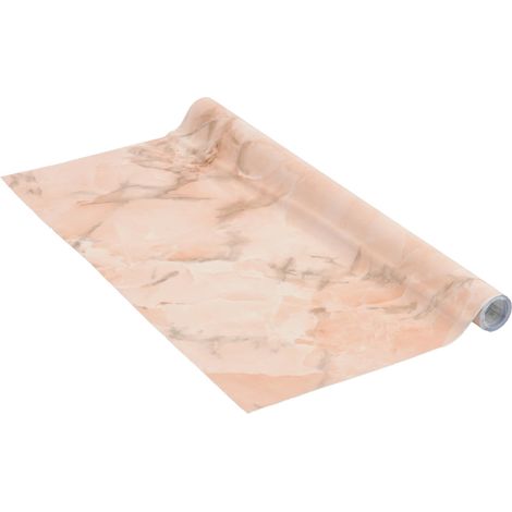 Papier adhésif Marbre corail Aspect de la pierre 67,5 cm x 2 m Épaisseur 95μ Film autocollant pour meuble et cuisine film décoratif papier peint PVC sans phtalates Fabriqué en UE (1/5)