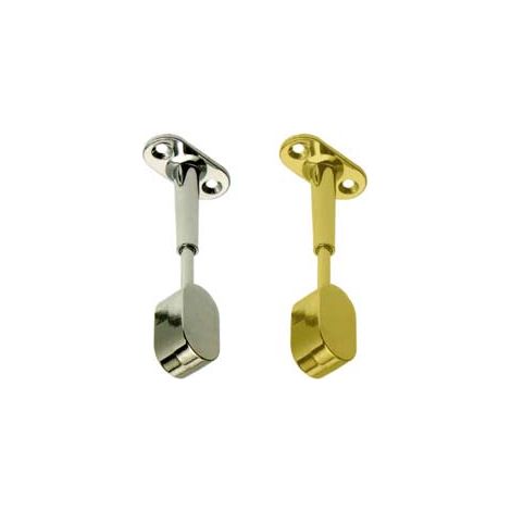 REGGITUBO FINALE REGOLABILE OVALE PER ARMADIO- - mm.15x30, cromato - 8 pezzi