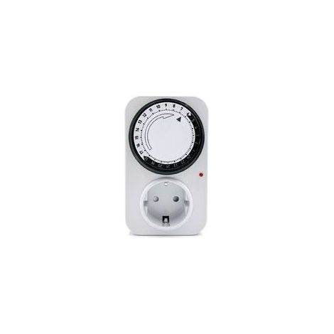 4000W Programmateur journalier mécanique avec Voyant Blanc 120x85x72mm 16A (1/5)