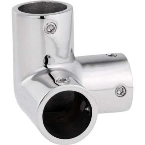 Right-angled T-piece made of cast stainless steel 316, 25 mm diameter, ship and nautical fittings.