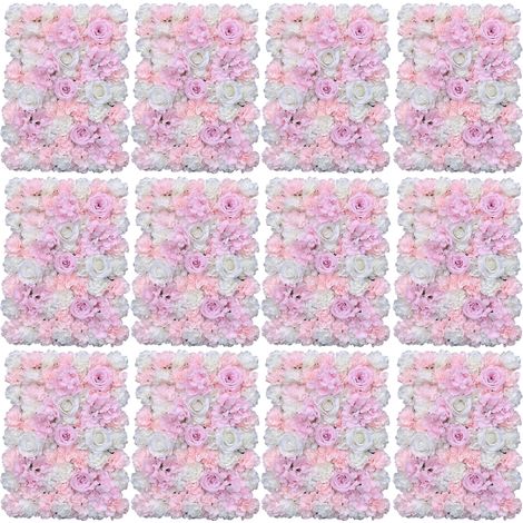 4060cm Künstliche Blumenwand Panel Seidenblume Rosenwand Hochzeit Straße Dekor Blumen Säule (1/5)