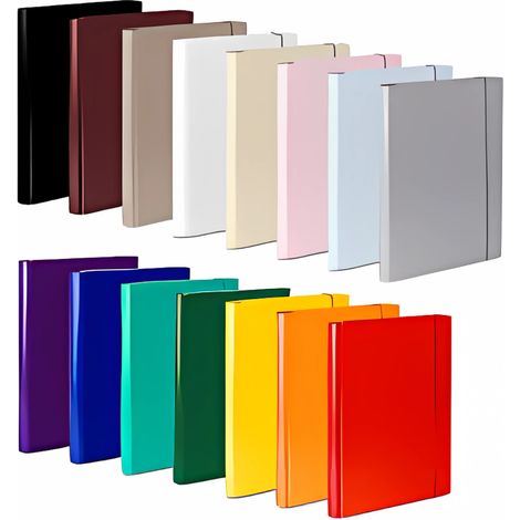 Cartella OkOffice con elastico, formato A4, colori misti, 1 pezzo