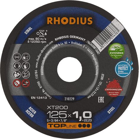RHODIUS XT200, 25 Stück, 125 x 1,5 mm, Trennscheibe (1/5)
