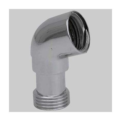 CURVA PER DOCCIA PVC CROMATA  1/2     MADE IN ITALY