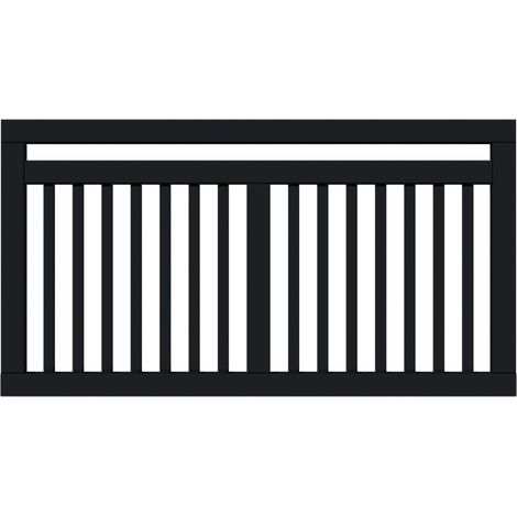 Plus Zaun Linea 150 x 80 cm RAL 9005 Schwarz (1/3)