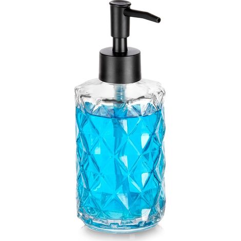 Dispensador de jabón líquido de vidrio para baño, 330 ml. (1/5)