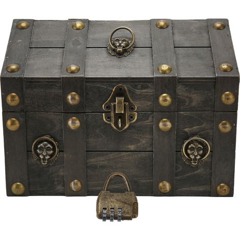 wooden treasure chest boxes hand crafted vintage wooden box with mini metal lock for storing jewelry treasure pearl