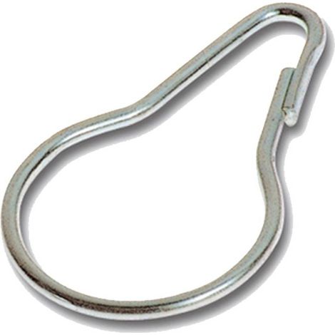 GANCI PER TENDA DOCCIA Ø mm. 30,5 medio - cf.100 pezzi