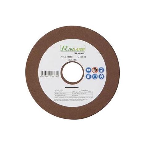 Ribitech – Meule à touret 108mm – Épaisseur 4,5mm – Alésage 23mm – Pour affûtage de chaîne PRS650 – Grain adapté pour bois dur (1/4)