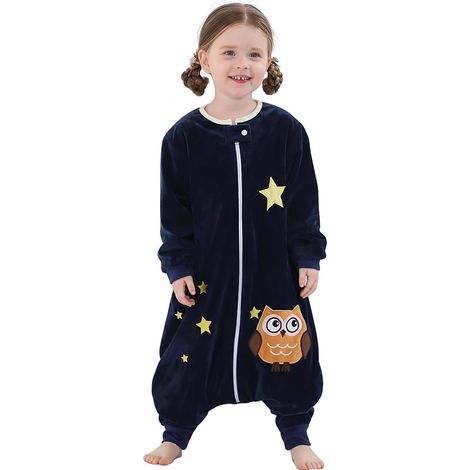 Bebe Gigoteuse avec Jambes 3-5 Ans Manches Longues Chouette (1/5)