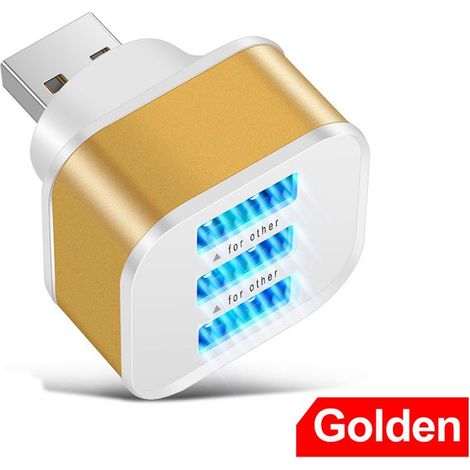 Rallonge de charge USB Online Store 2.0 avec 3 ports et répartiteur USB étendu. (1/5)