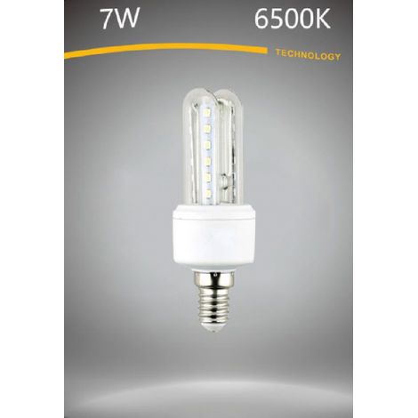 TrAdE Shop Traesio - Lampadina Led E14 7 W Bianco Caldo 3000k Freddo 6500k Naturale 4000k 2u-02t - -Bianco Freddo      -