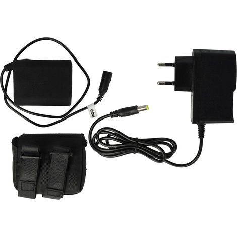 vhbw 1x pacco batteria compatibile con Supernova B54 Max faretti per bici (7800mAh, 8,4V, Li-Ion), idrorepellente + caricatore