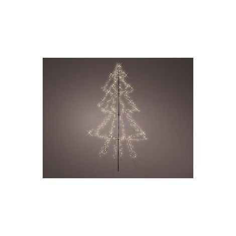 LED Light-up-Baum Tw. aussen 300cm-600L,schwarz/wweiss