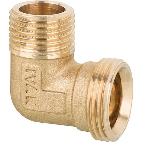 Equerre de jonction filetage male male male 1/2 eurocone laiton poli