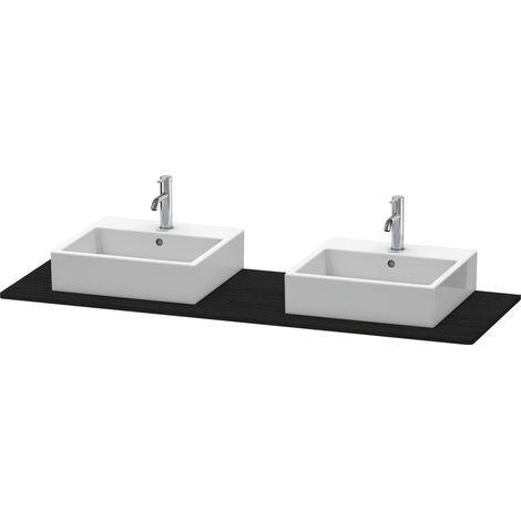 Duravit XSquare Konsole, 2 Ausschnitte, 1600x16x550mm,