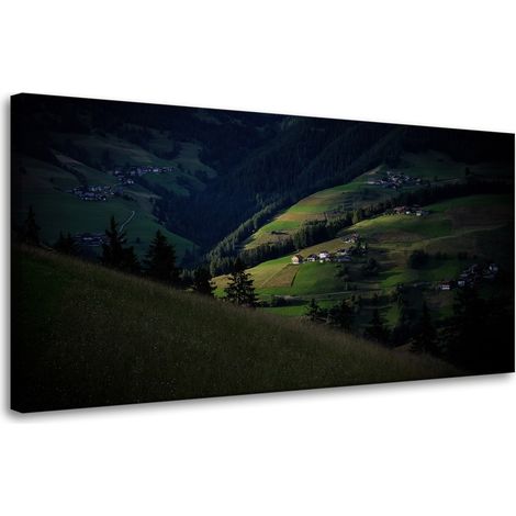 Leinwanddruck Natur Berglandschaft 80x40 cm