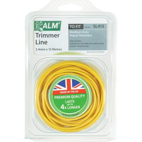 ALM Manufacturing SL415 SL415 Medium-Duty Petrol Trimmer Line 2.4mm x 15m ALMSL415