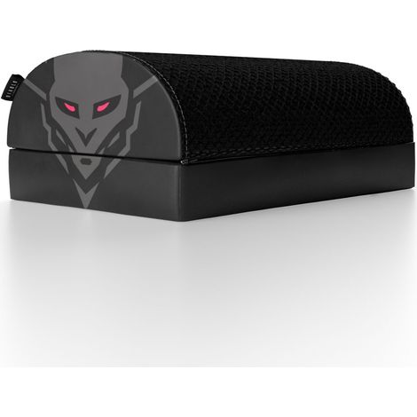 Diablo FuĂźstĂĽtze Gaming FuĂźablage FuĂźkissen FuĂźhocker fĂĽr BĂĽro Zuhause Ergonomisch Verstellbar Rutschfest (Schwarz) (1/5)