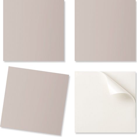 Baldosas de vinilo decorativas para cocina o ba帽o, color marr贸n claro, 9x30x30 cm.
