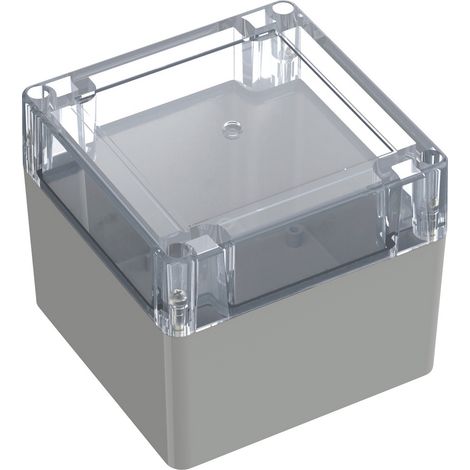 TRU COMPONENTS 6U07111109139 TC-13865108 Industrie-Gehäuse 105 x 105 x 89.7 Polycarbonat Lichtgrau (1/2)
