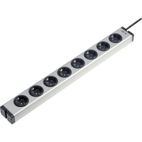 Ehmann 0600x00082031 Steckdosenleiste 8fach Aluminium Schutzkontakt 1 St.
