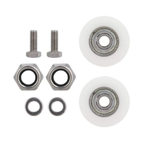 Rubberskin Roulettes de porte de serre, robustes et durables, faciles Ă pousser et Ă tirer pour porte de serre (1/5)