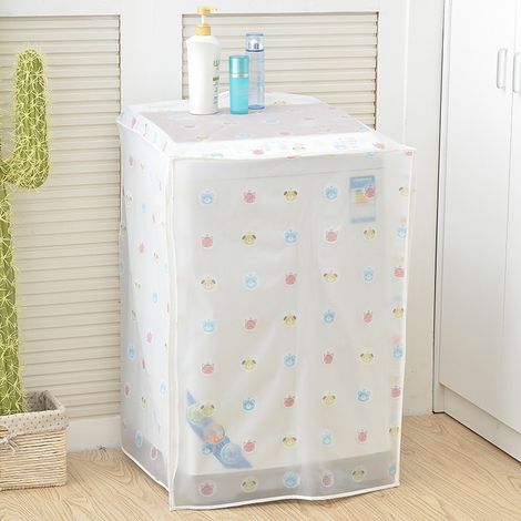 Housse de machine à laver imperméable et solaire en tissu fleuri, housse de machine à laver imperméable pour tambour pulsateur-AquaForge (1/3)