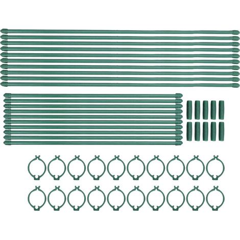 Kit de Supports pour Plantes avec 20 Pieux et 10 Connecteurs pour Tomates et Plantes D’appartement (1/5)