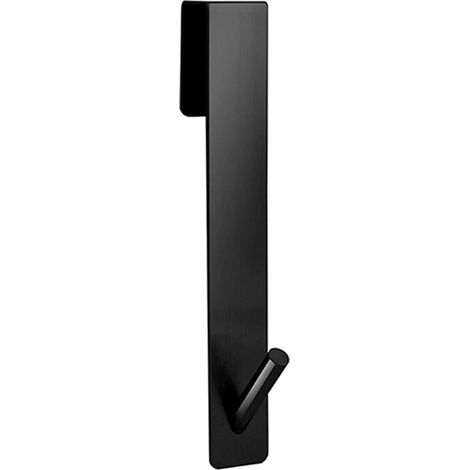 Support Pour Couronne - Crochet Métallique Fin Pour Porte - Convient Décorations Festives Et Objets Quotidiens - Noir - 1 Pièce (1/5)