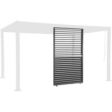 sweeek - Verstellbare Lamellenwand 130cm für Pergola Palace