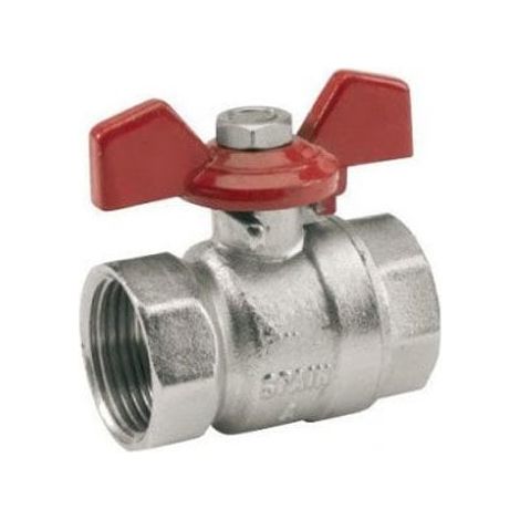 Vanne à sphère PN30 SENA Ni Free ACS Manette Papillon rouge Femelle/Femelle 1/2" (15/21) - Arco