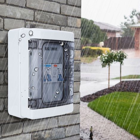 Boîtier de distribution BAOYI de style européen avec disjoncteur différentiel miniature bidirectionnel 40A 30mA RCD + 2MCB en matériau PC étanche, disponible exclusivement dans les entrepôts à l'étran (1/4)