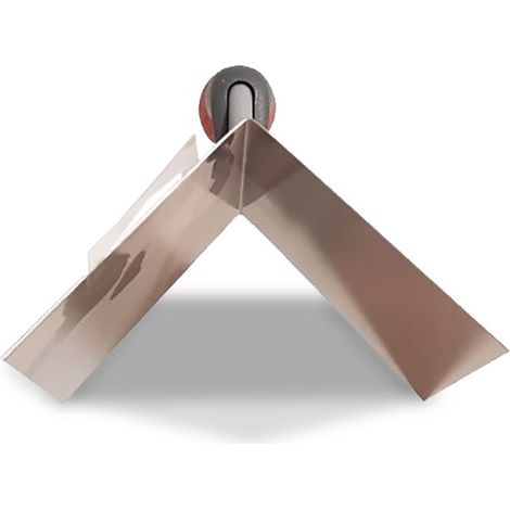 L'Outil Parfait – Spatule d'angle extérieur – Lame inox anti-trace – Manche composite – Protection index – Embout de frappe incassable
