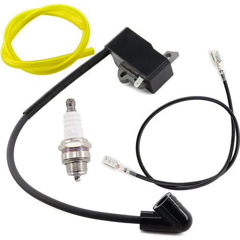 Kit de Conduite de Carburant de Bougie d'allumage de Bobine d'allumage pour Husqvarna 124L 125E 125C 125L 125R 125RJ 128L 128R 128LD 128C 128CD Tondeuse débroussailleuse 545046701 530039224