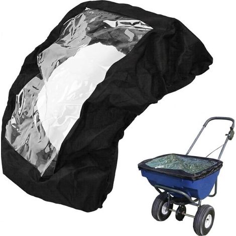 Housse de pluie pour épandeur – Résistante à l'eau – Avec fenêtre HD transparente – Noire – Universelle (1/5)