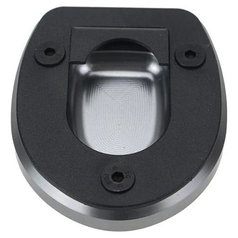 (Titane) Compatible avec Vespa GTS GTV 300 HPE 2019-2020 : béquille latérale, extension et support. Accessoires maxpower (1/4)