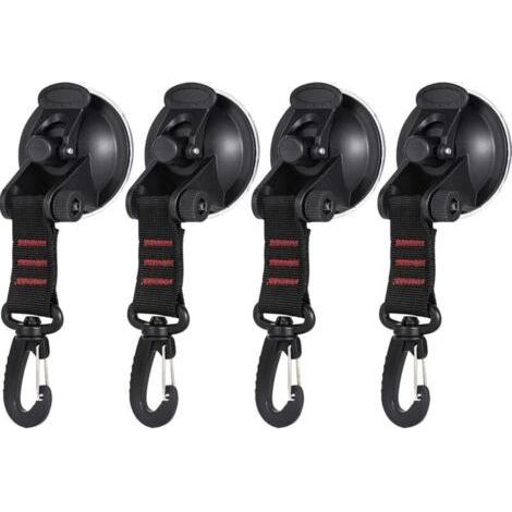 4 Pieces Suction Cup Anchor, Suction Cup Hook, Camping Fixing Hooks, Awning Suction Cup Fixing Hook for Car Side Tents Camping Accessory (1/5)