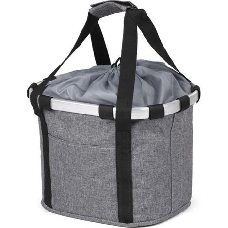 Panier de vélo, panier avant de vélo pliable, équipement de vélo, couleur: gris