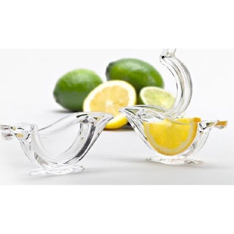 Presse Citron - Press Art - Design Deluxe - Lot de 2 - Plastique alimentaire - Fabriqué en France (1/4)