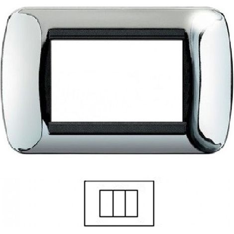 PLACCA 8803-04 3P CROMO/INT METALLO (1/3)