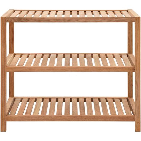 Étagère de salle de bain - Meuble de rangement Bois de noyer massif 65 x 40 x 55 cm BV721793 - BonneVie (1/5)