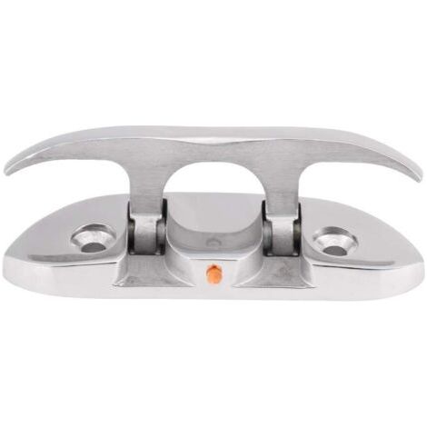 Applicable Cale Rabattable pour Bateau Marin de 4 à 1/2 Po en Acier Inoxydable, Taquet de Bateau, Attaches en Acier, Taquet Rabattable pour Bateau, Accessoires de Taquet Pliable Marin (1/4)