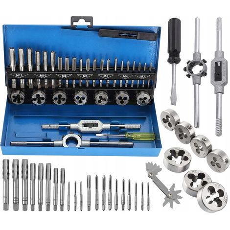 Set di filiere e maschi, valigetta di calibrazione, 32 pezzi M3-M12 (1/5)