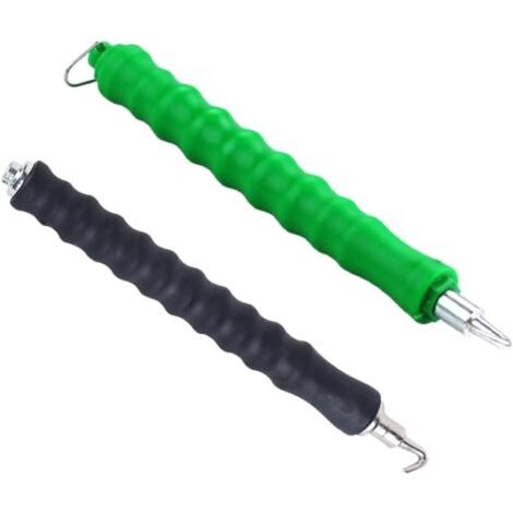 2pièces Outils De Liaison De Fil Semi-automatiques Pour Barres Armature Poignée Caoutchouc Ergonomique Fatigue Couleurs Vert Et Noir (1/5)