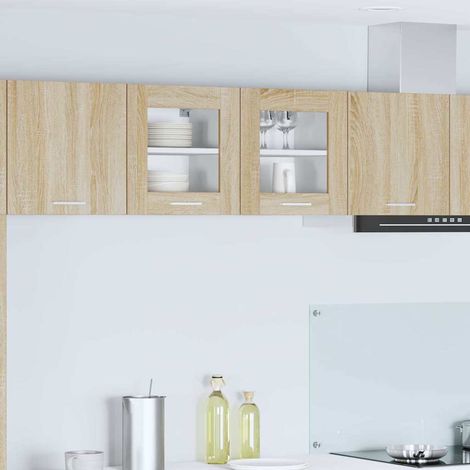 Hängeschrank 2 pcs Sonoma-Eiche 40 x 31 x 40 cm Holzwerkstoff