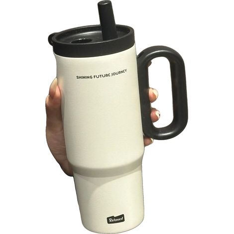 Bouteille d'eau, isolée sous vide, design étanche, BLANC, 750ml-b (1/2)