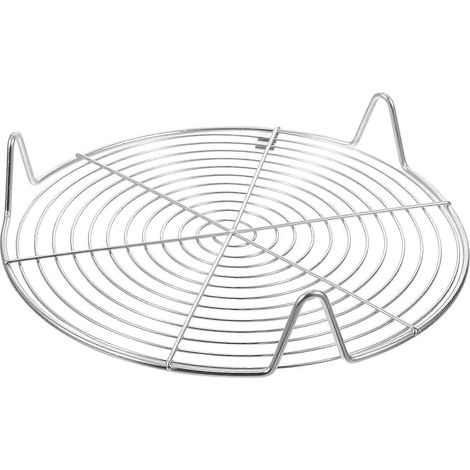 Support vapeur rond en acier inoxydable, support vapeur à 3 pieds, couleur argent (1/4)