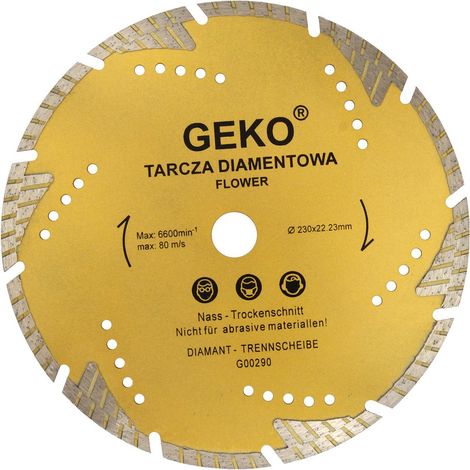 Disque diamant 230 mm « fleur » geko profi (25/40) (1/3)