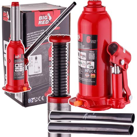 CRIC IDRAULICO PER AUTO 6 TONNELLATE 402 mm CAPACITÀ DI SOLLEVAMENTO 6000 KG